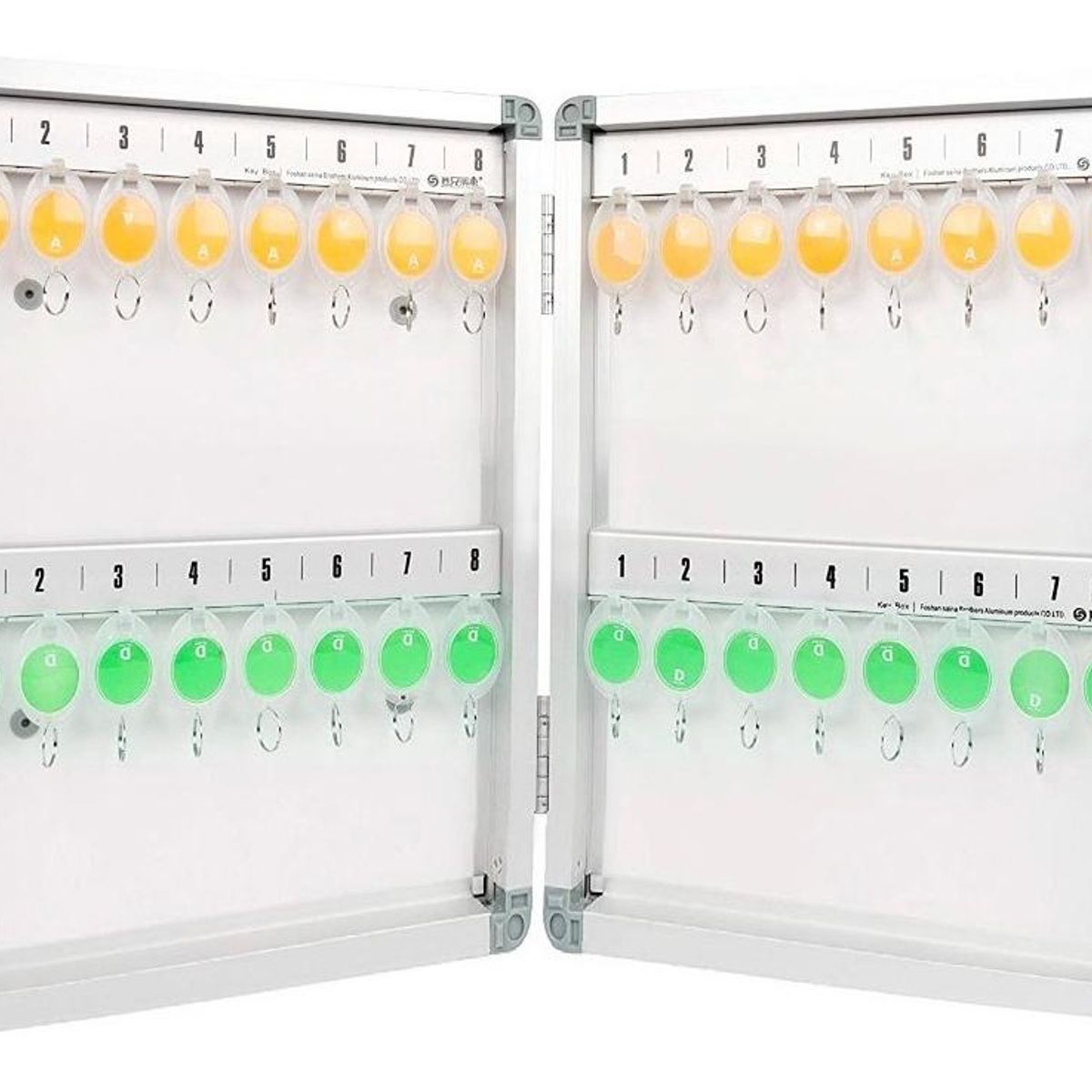 GENERICO - Caja Magnética Organizador de Llaves con 32 Ganchos