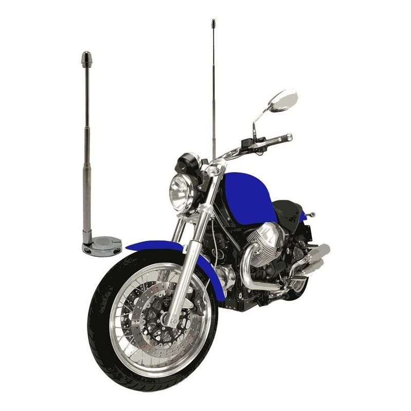 GENERICO - Pack de 5 Antenas de Seguridad Retráctiles para Motos