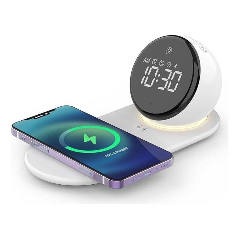GENERICO - Base de Carga Rápida Inalámbrica para iPhone y Samsung 5en1