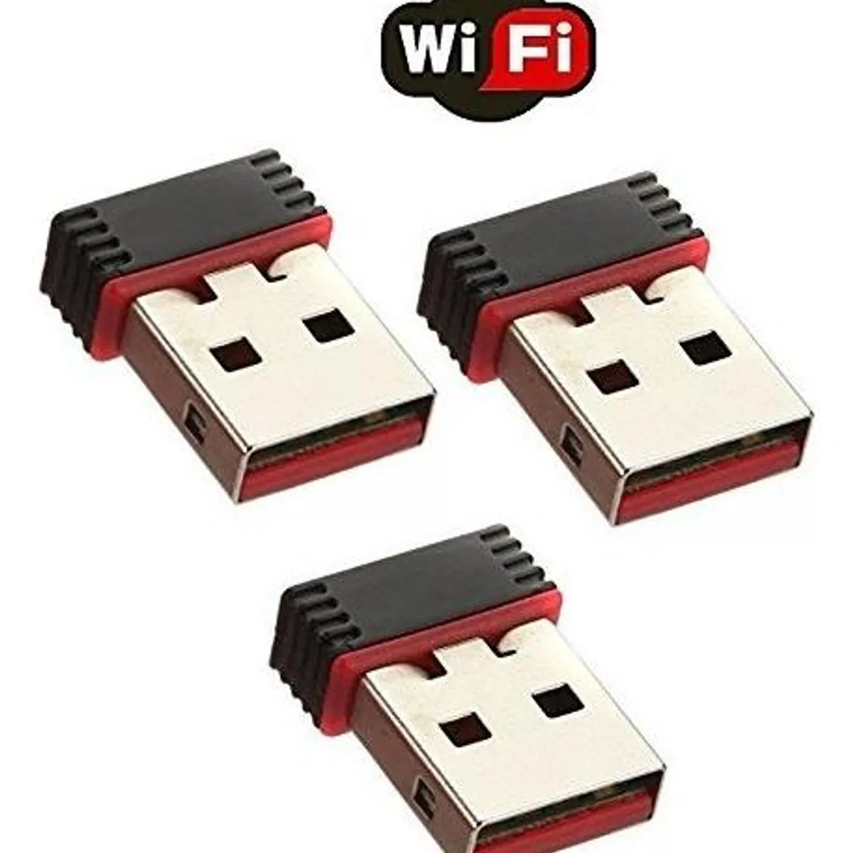 GENERICO - Pack de 3 Adaptadores Wifi USB 20 - 150 Mbps