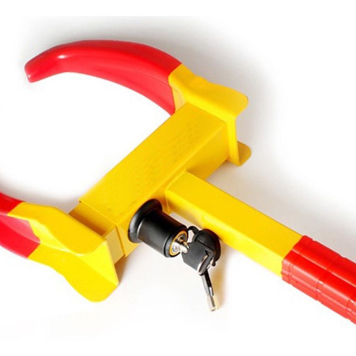 GENERICO - Traba Antirrobo Inmovilizadora de Ruedas de Acero