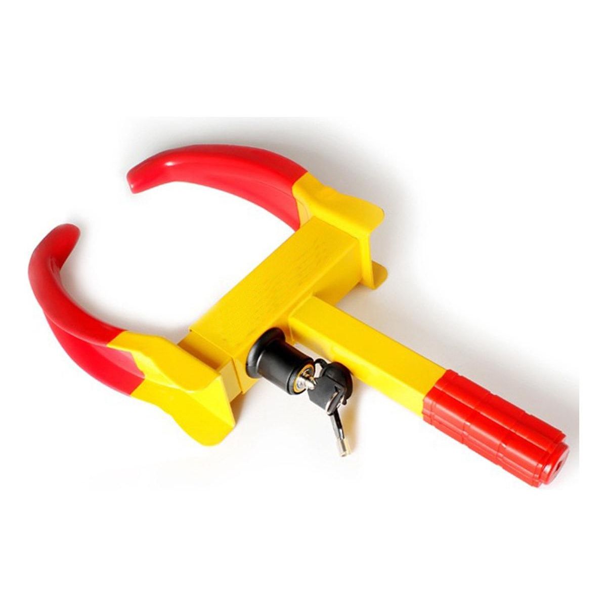 GENERICO - Traba Antirrobo Inmovilizadora de Ruedas de Acero