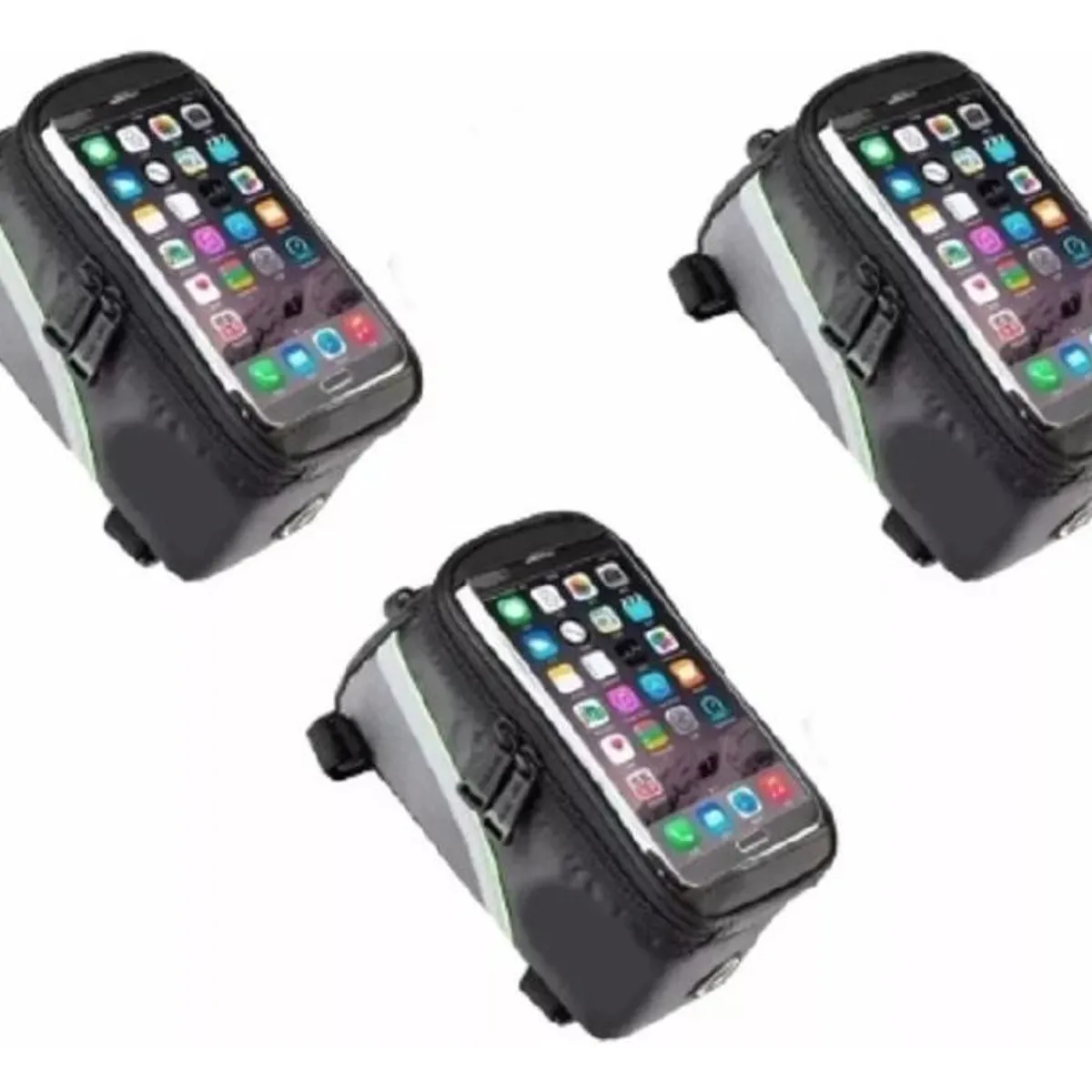 GENERICO - Bolso Portacelular Resistente para Bicicleta - Pack X3