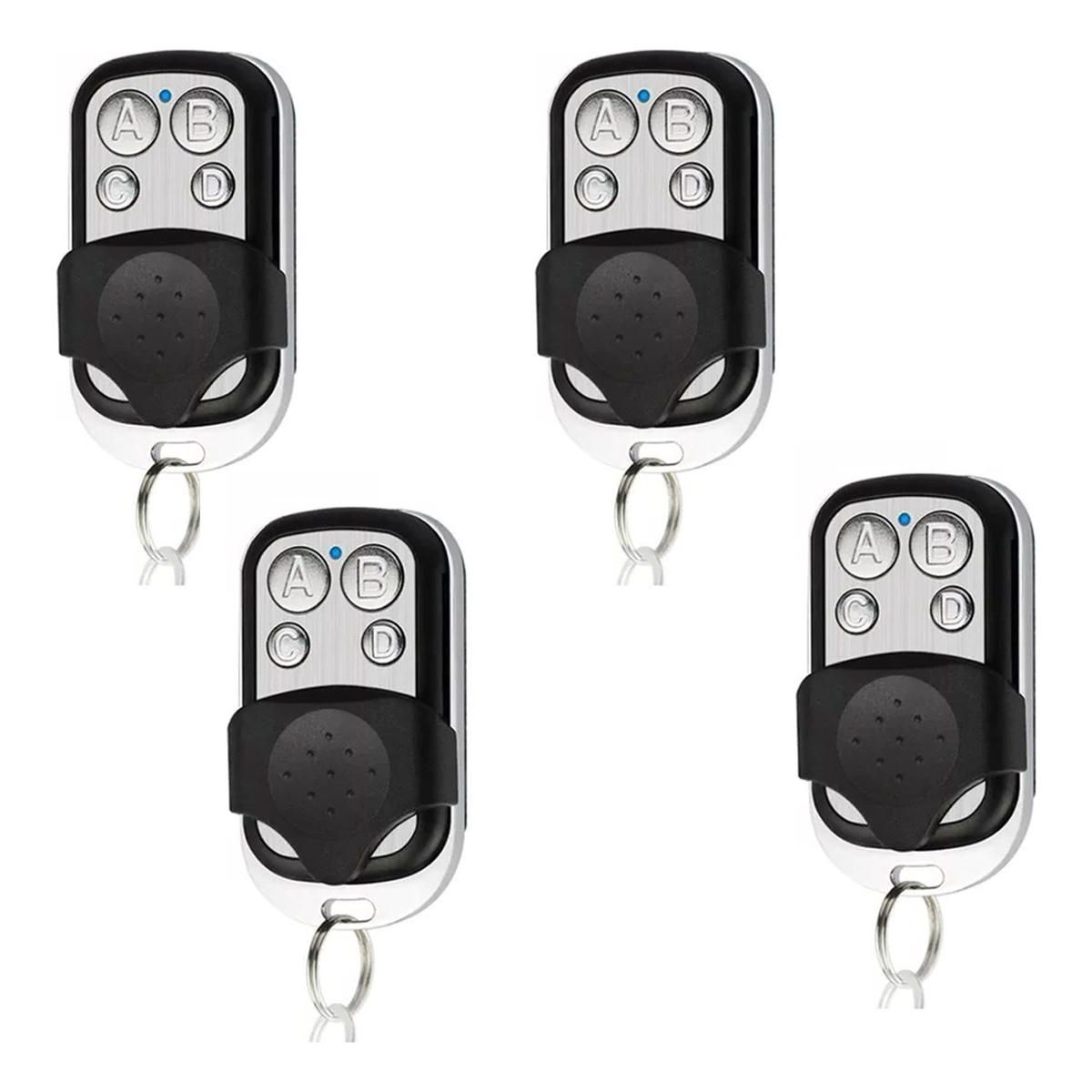 GENERICO - Pack de 4 Control Remoto Universal para Portones Eléctricos