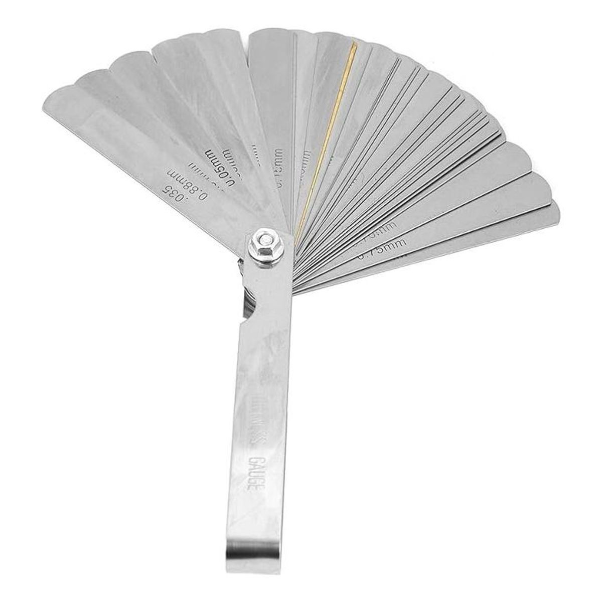 GENERICO - Calibrador de Espesores de Acero Inoxidable - 32 Pzas