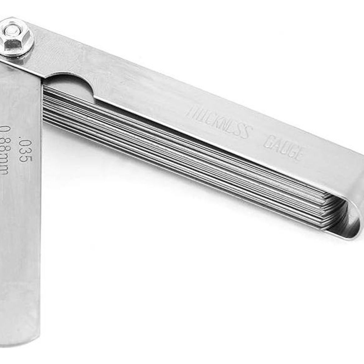 GENERICO - Calibrador de Espesores de Acero Inoxidable - 32 Pzas