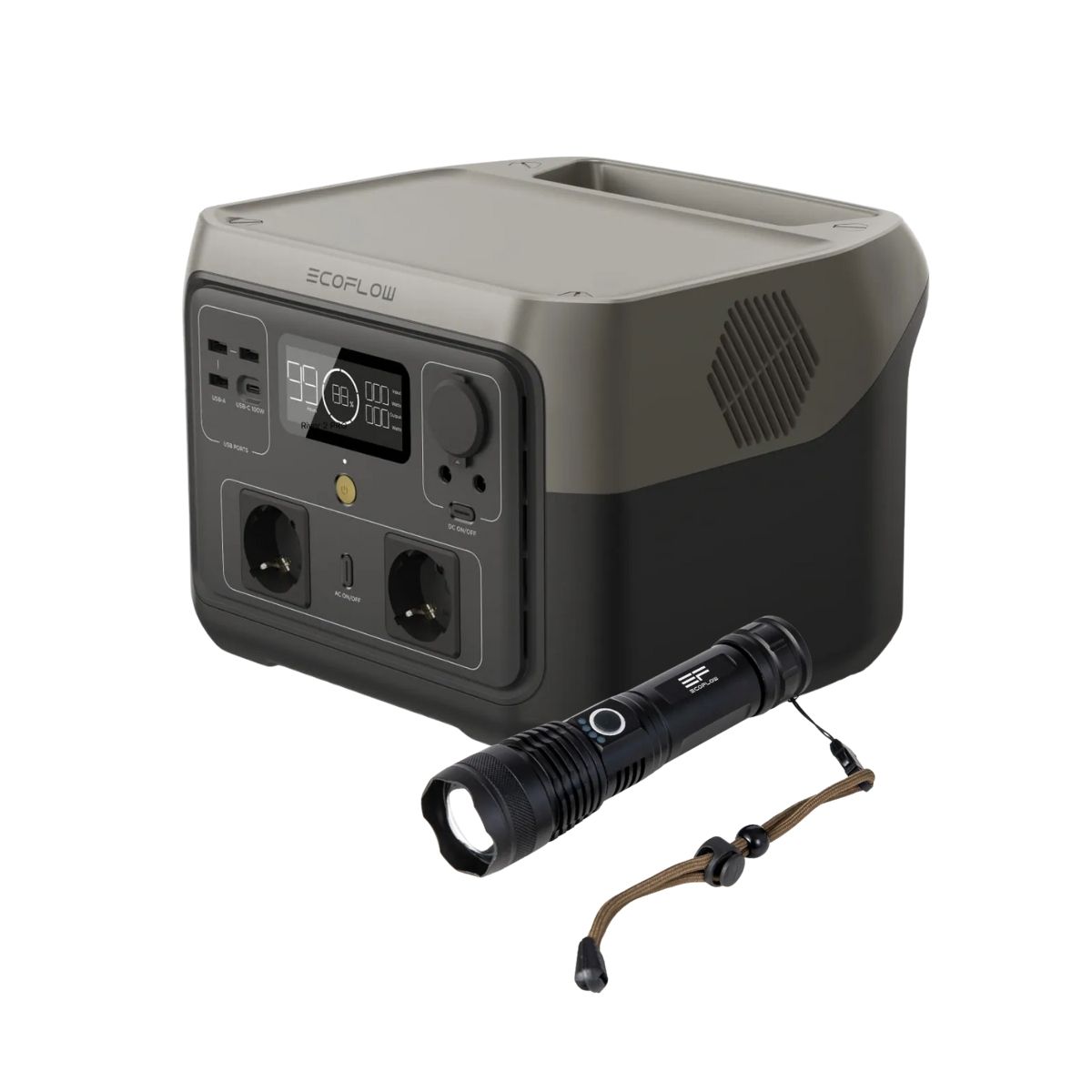 ECOFLOW - EcoFlow Generador River 2 Max 512Wh + Linterna