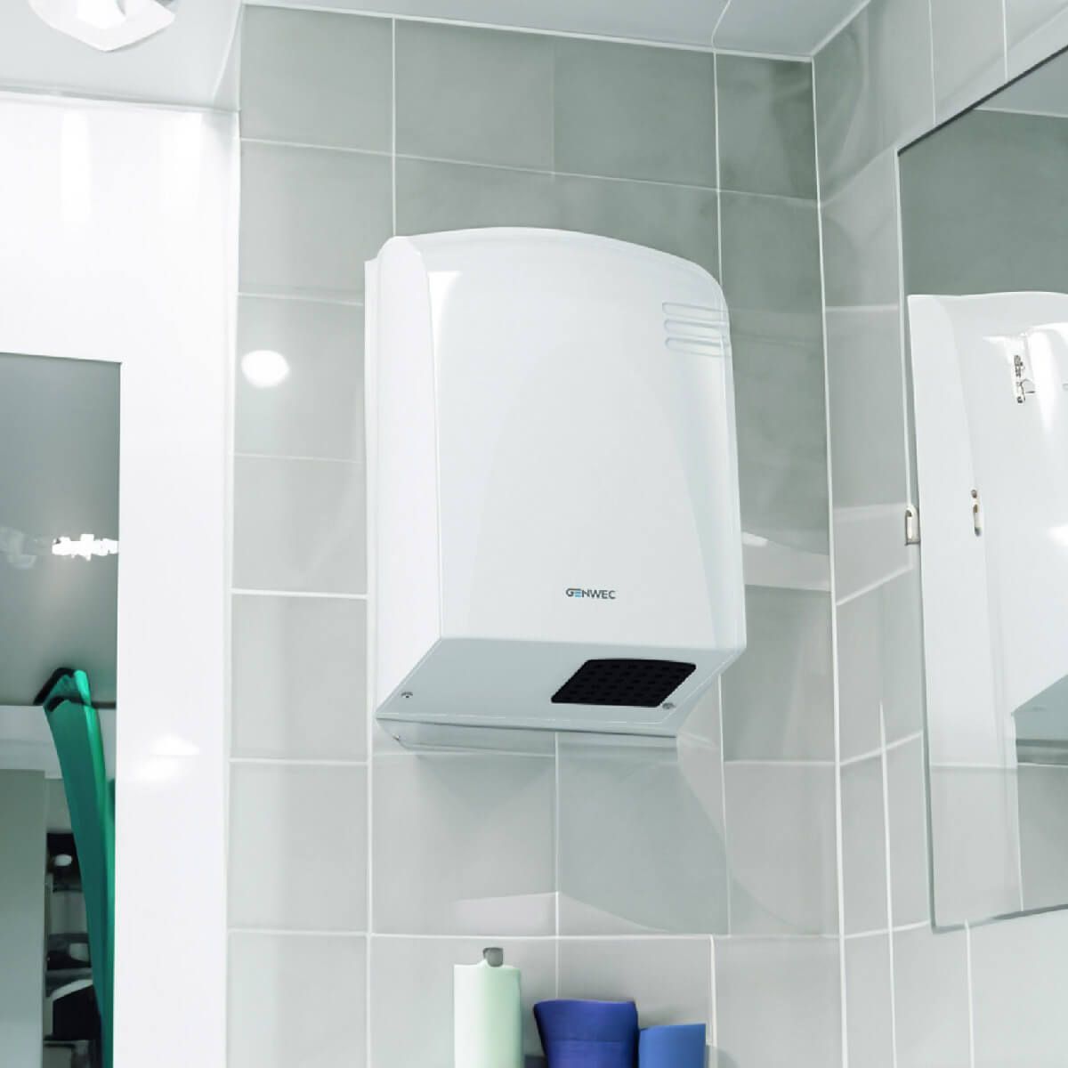 GENERICO - Secador de Manos Secamanos Wecflow ABS 1900w Aire Caliente GENWEC