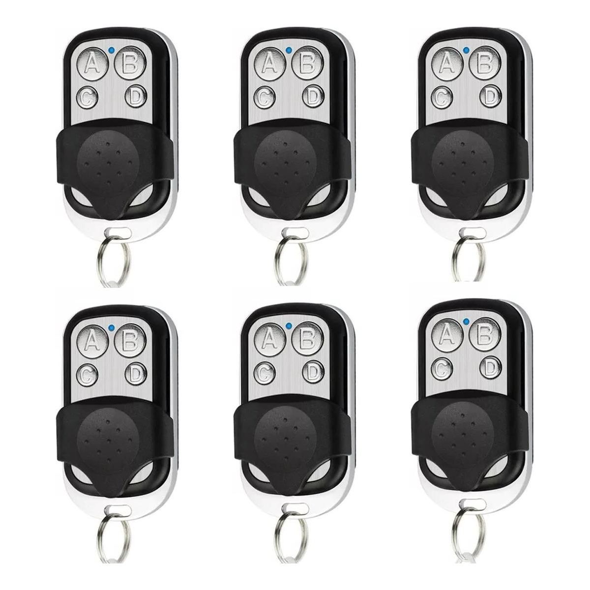 GENERICO - Pack de 6 Control Remoto Universal para Portón Eléctrico