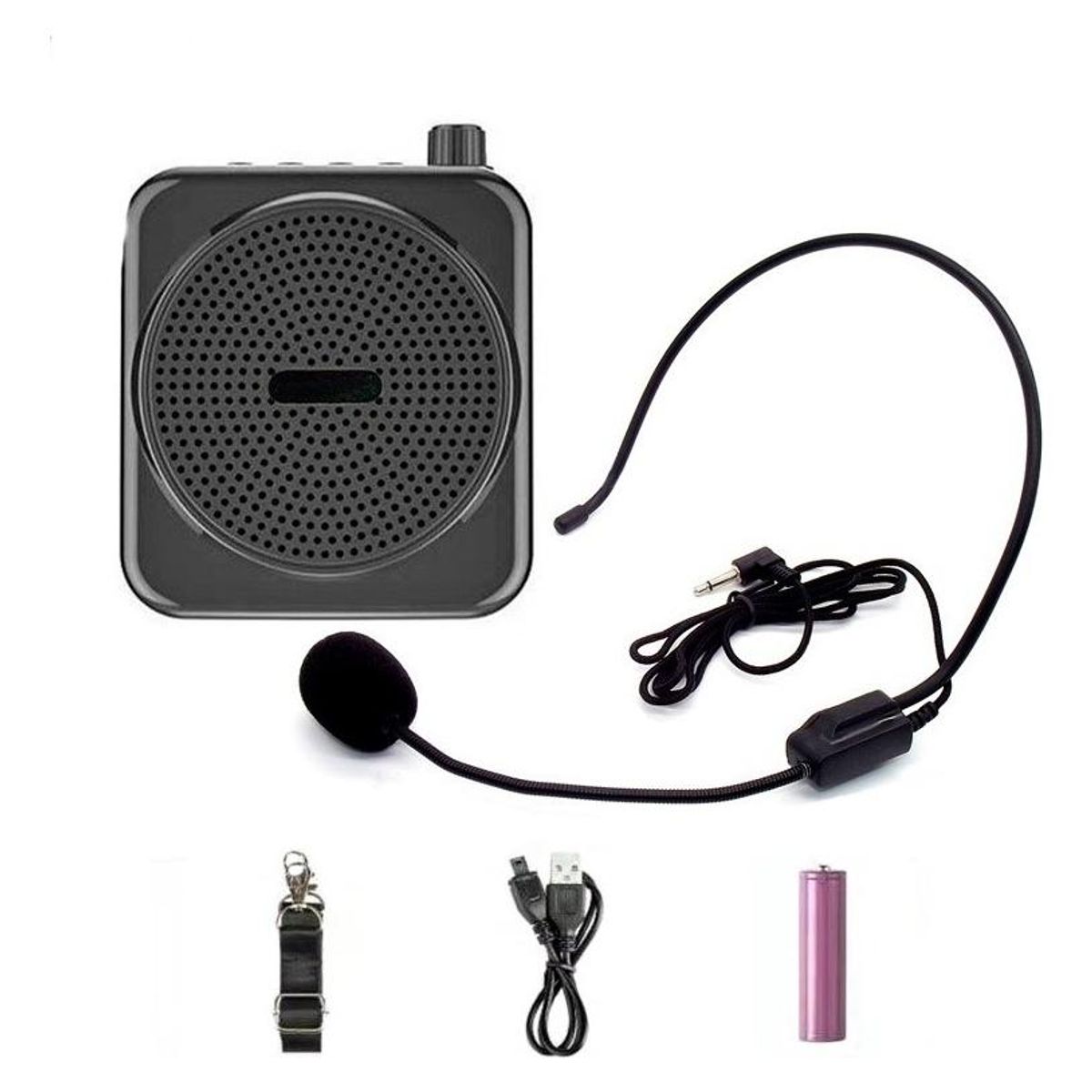 GENERICO - Amplificador de Voz con Micrófono de Cintillo para Conferencias