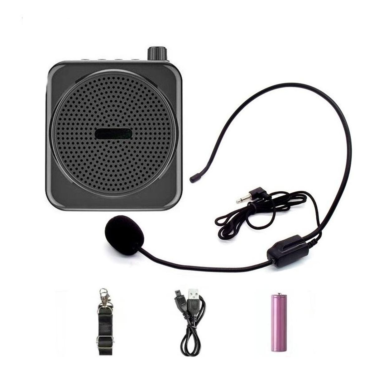 GENERICO - Amplificador de Voz con Micrófono de Cintillo para Conferencias