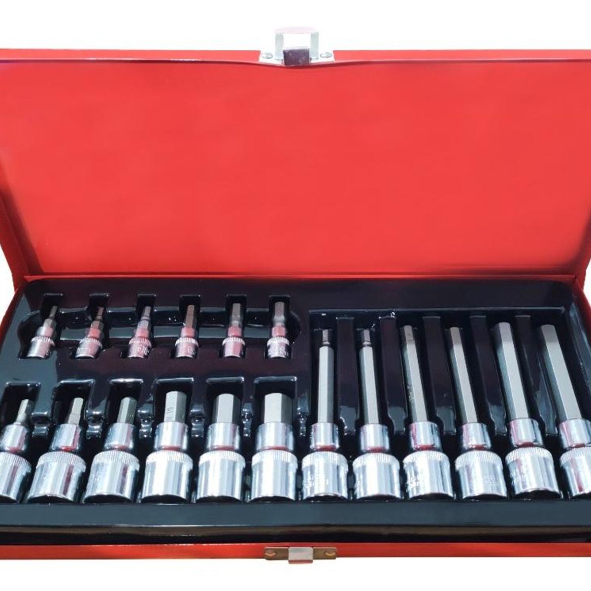 GENERICO - Juego de Dados Allen 18 Piezas en Caja Metálica