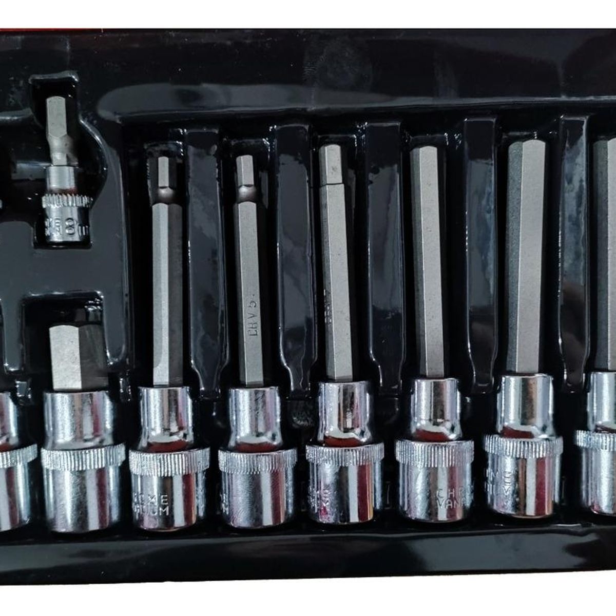 GENERICO - Juego de Dados Allen 18 Piezas en Caja Metálica