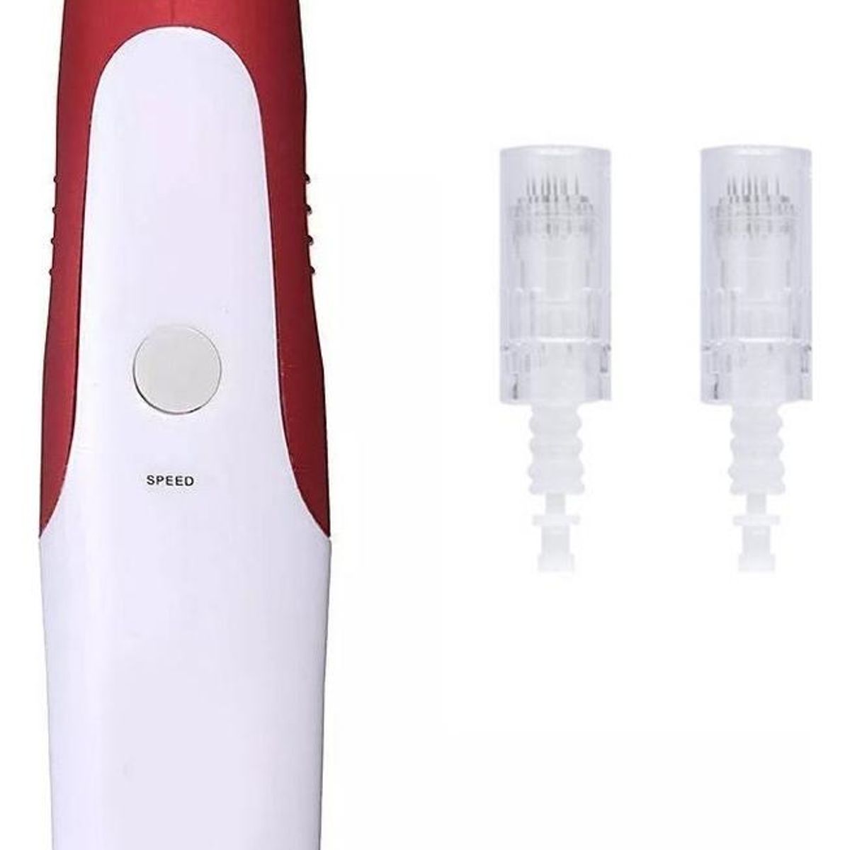 GENERICO - Dermapen de Microagujas con Repuestos y 5 Niveles de Velocidad