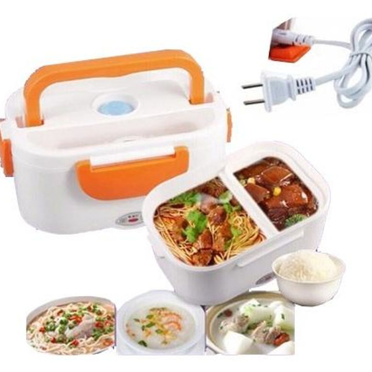 GENERICO - Pack 2 Loncheras Eléctricas Portátiles para Almuerzo