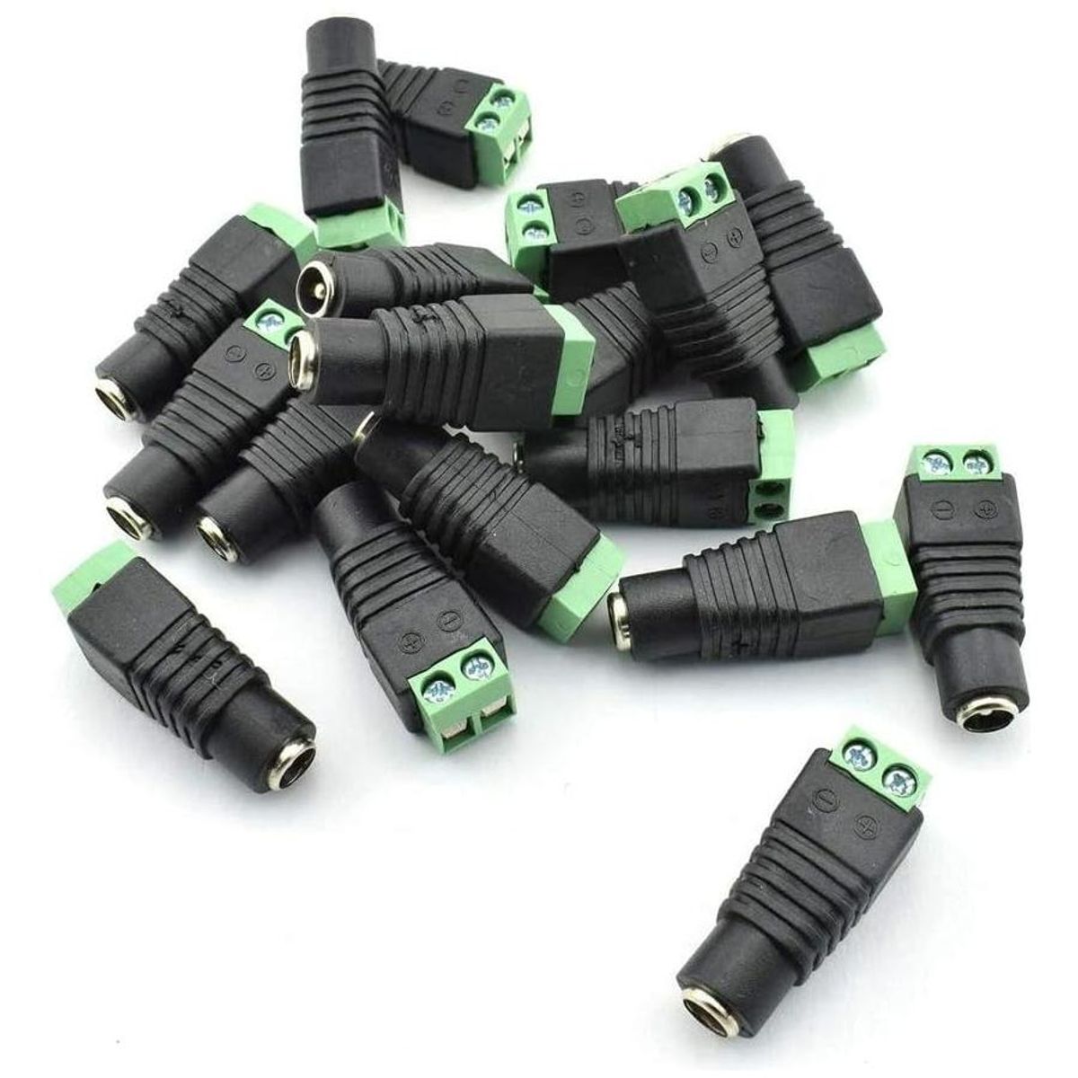 GENERICO - Pack de 10 Conectores DC Hembra para Cámaras de Seguridad