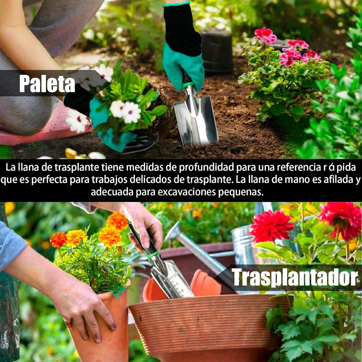 GENERICO - Juego Completo de 11 Herramientas para Jardinería