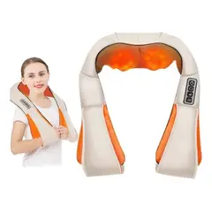 GENERICO - Masajeador Eléctrico para Cuello y Espalda con Calor