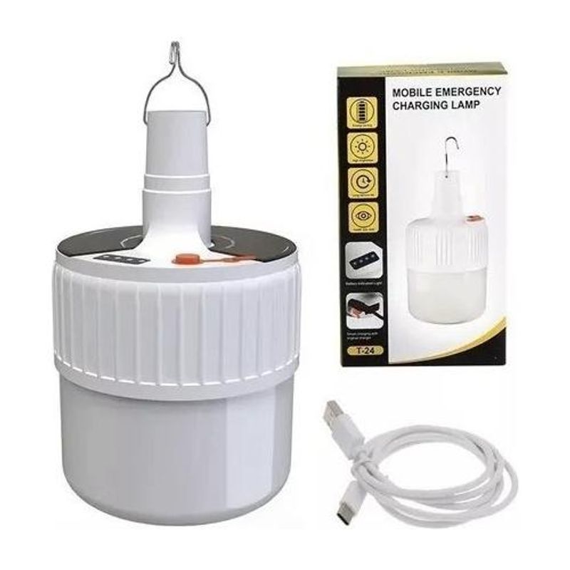 GENERICO - Ampolleta Solar Recargable 220V para Camping y Emergencias