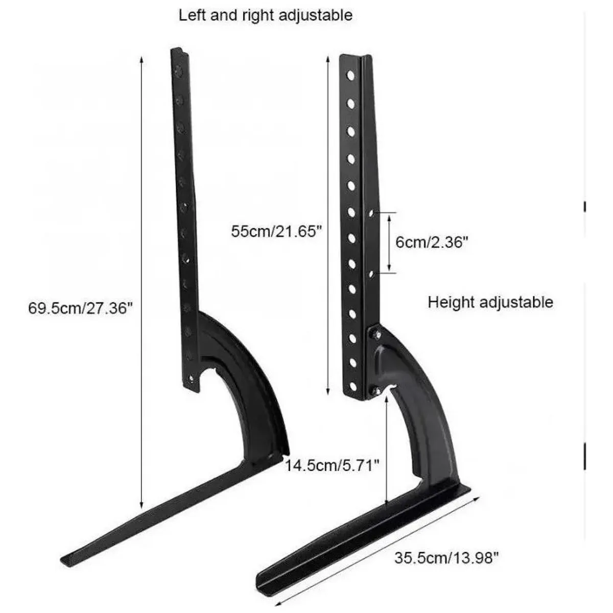GENERICO - Soporte Base Universal para TV de 37 a 75 Pulgadas