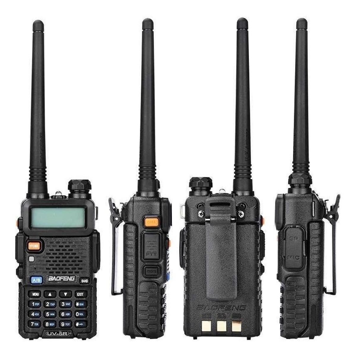 GENERICO - Walkie Talkie Dual Banda VHF UHF con Funciones Avanzadas