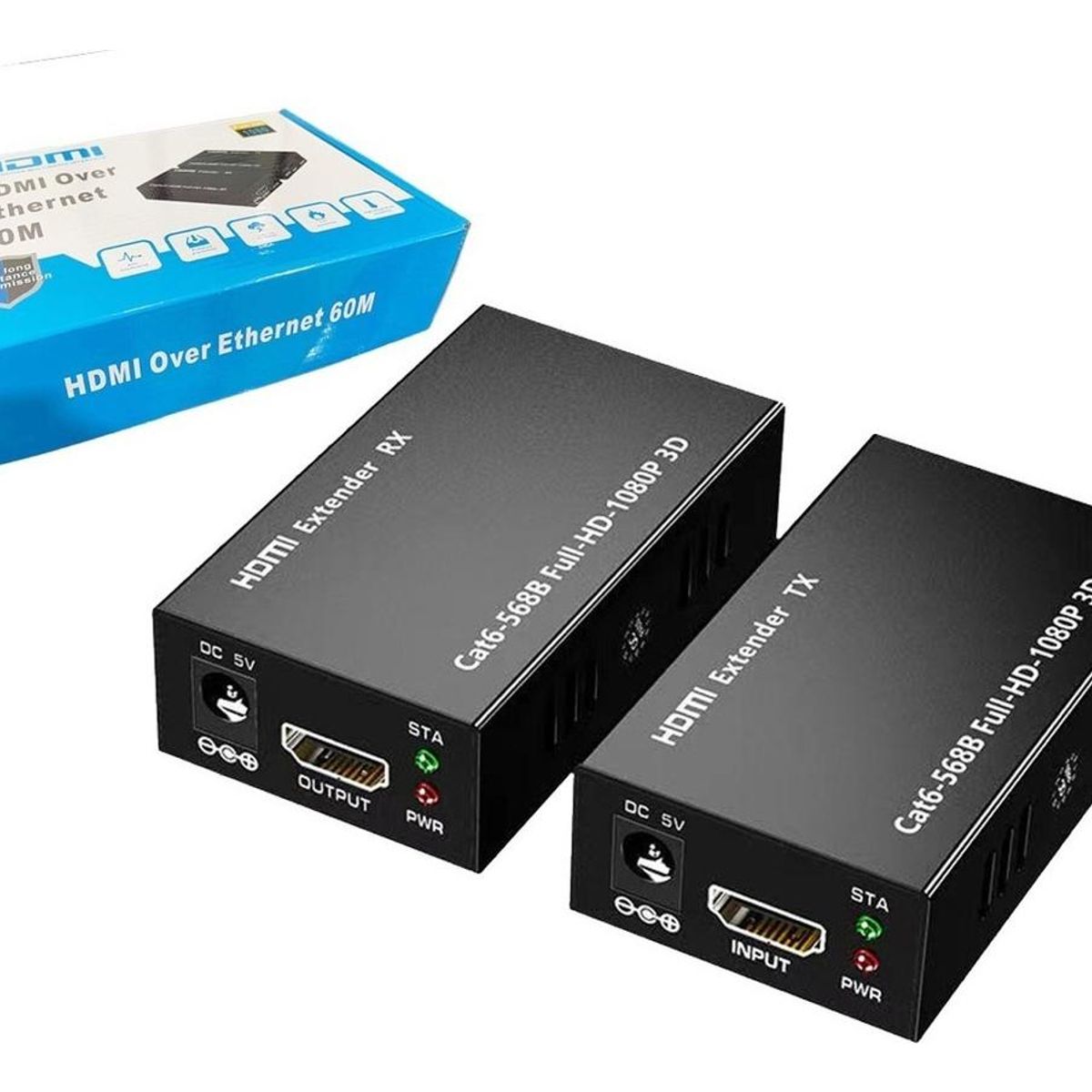 GENERICO - Extensor HDMI Digital 60mts sobre Cat5eCat6