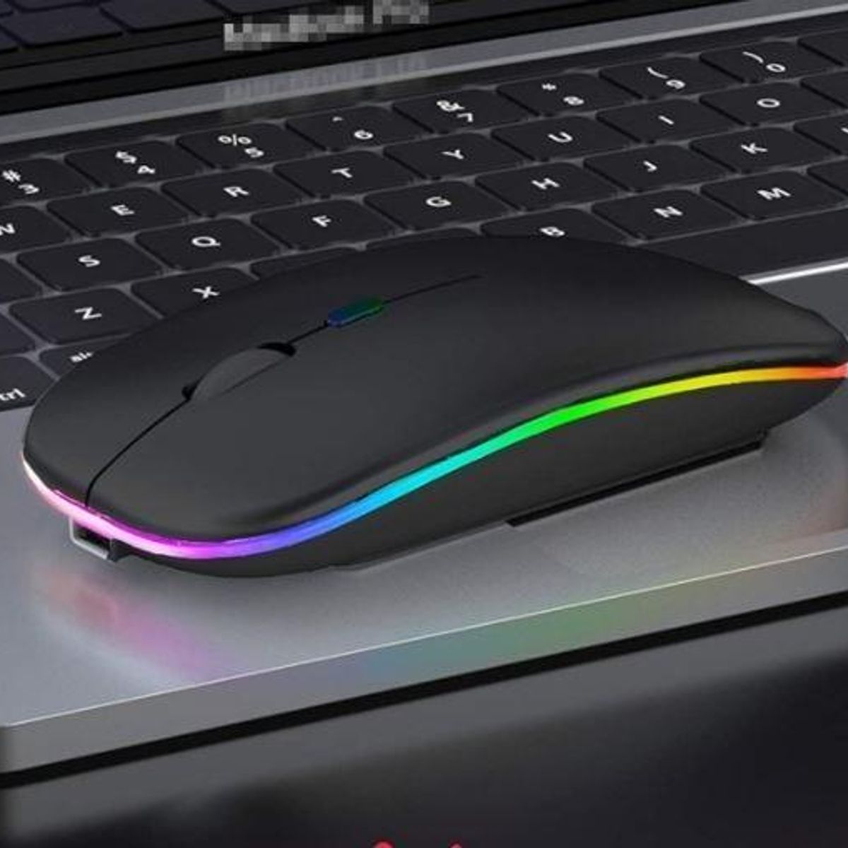 GENERICO - Mouse Inalámbrico RGB 24GHz con Bluetooth y Clic Silencioso