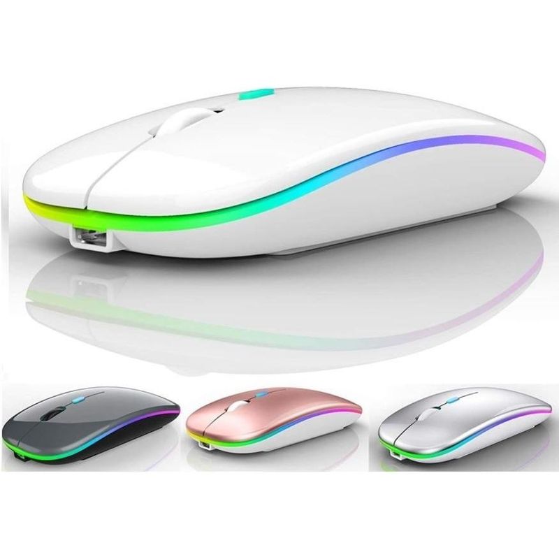 GENERICO - Mouse Bluetooth Inalámbrico Silencioso Recargable 24G