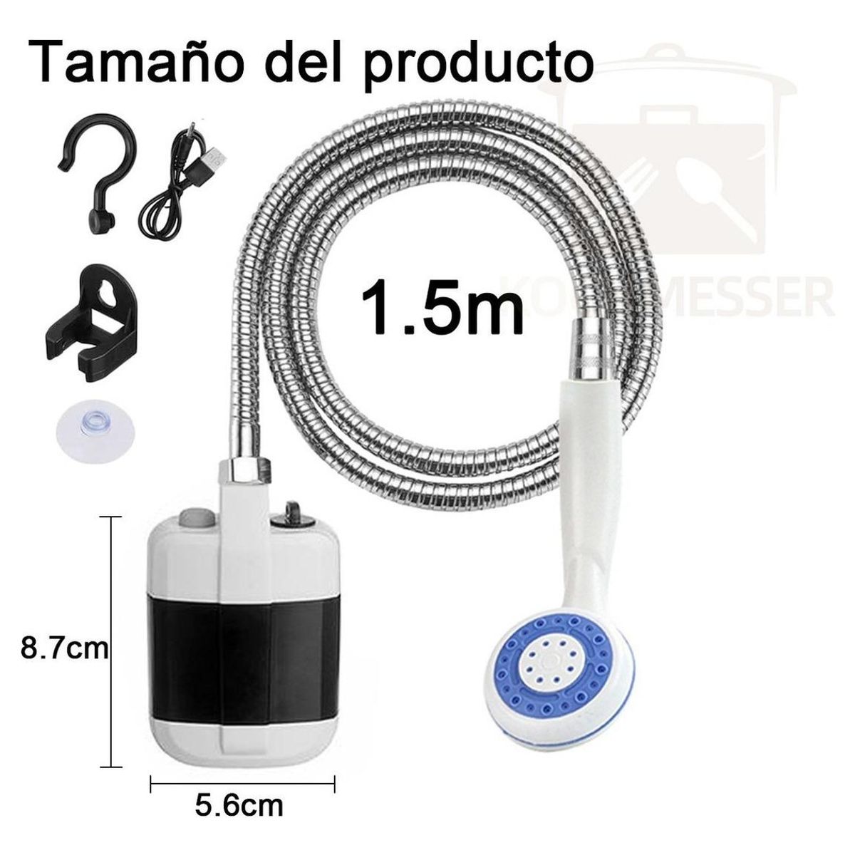 GENERICO - Ducha Portátil Recargable para Uso Exterior