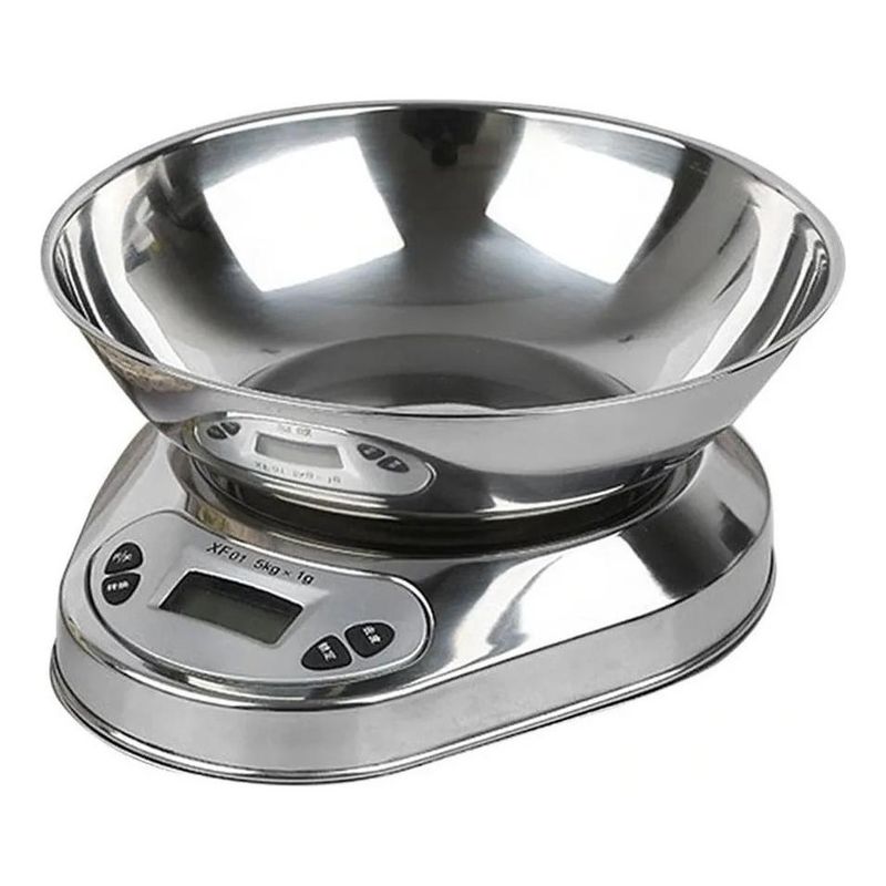 GENERICO - Balanza Digital de Cocina Acero Inoxidable 5 Kg.