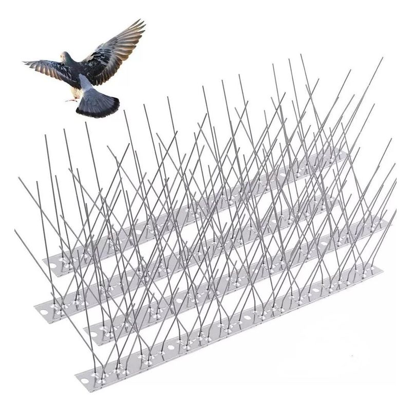 GENERICO - Pack de 10 Púas Repelentes para Ahuyentar Palomas