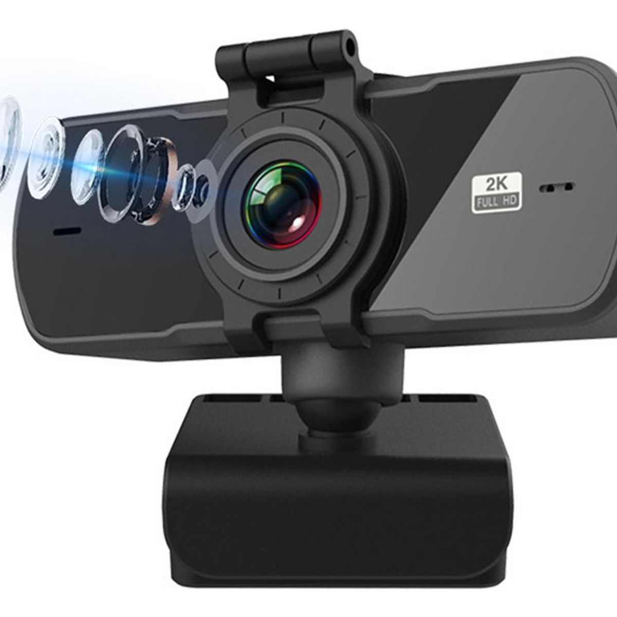 GENERICO - Cámara Web USB con Micrófono Full HD 1080p para Teletrabajo