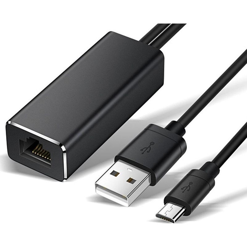 GENERICO - Adaptador Ethernet USB 20 y Micro USB de 1 metro