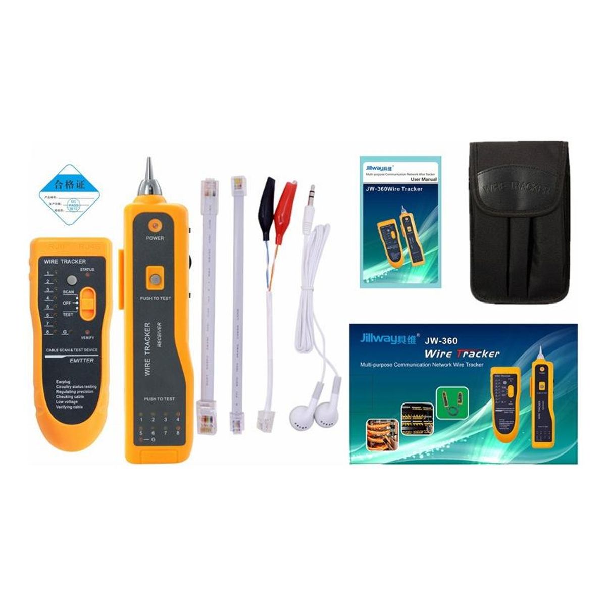 GENERICO - Buscador de Cable RJ45 y RJ11 Wire Tracker