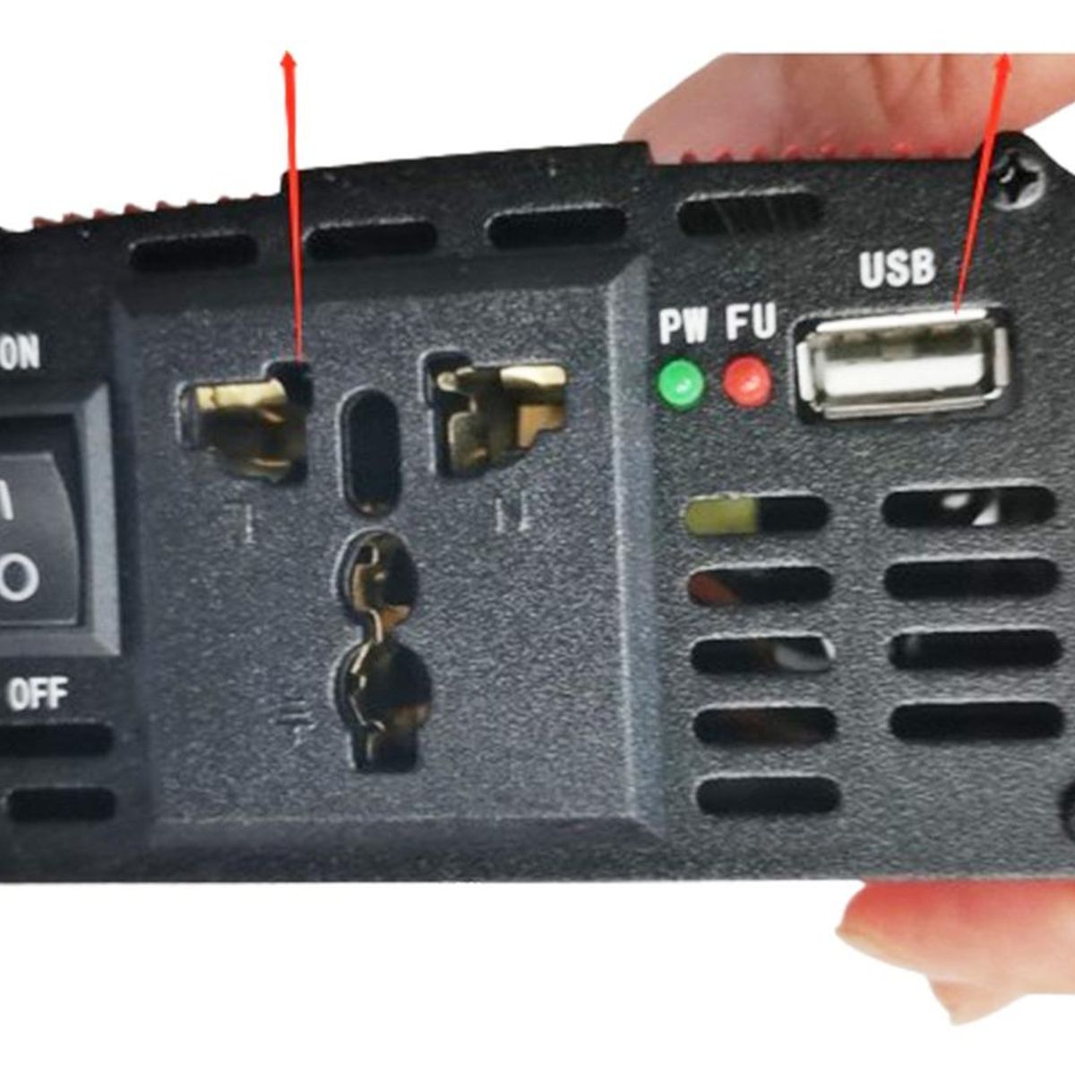 GENERICO - Conversor Inversor de Energía 12V a 220V 1000W Eficiente