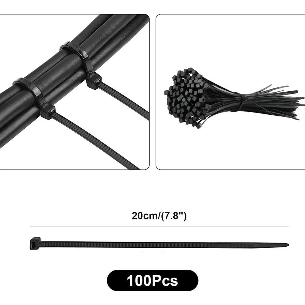 GENERICO - Kit Organizador de Cables de 173 Piezas con Accesorios