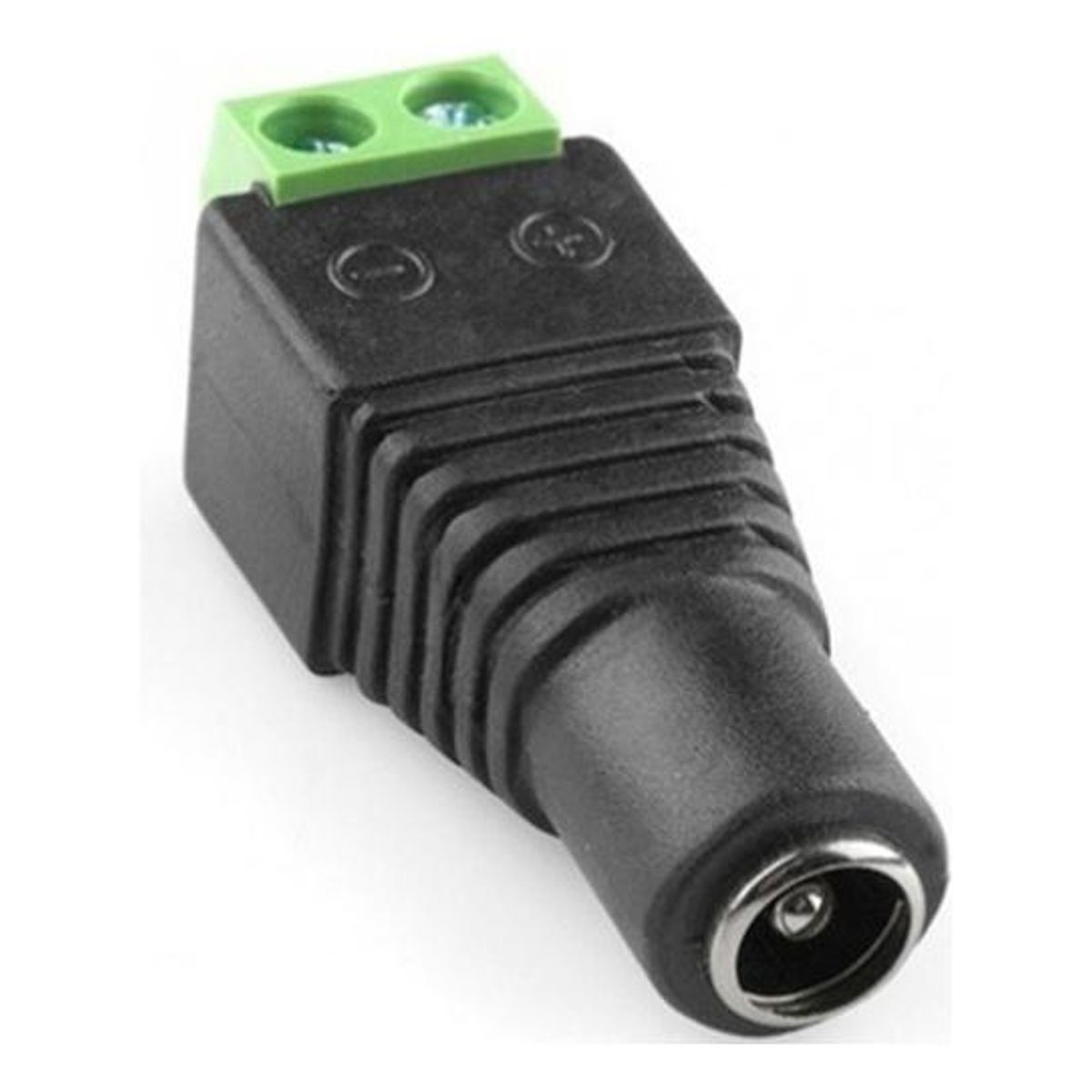 GENERICO - Conector DC Hembra para Cámaras - Negro y Verde