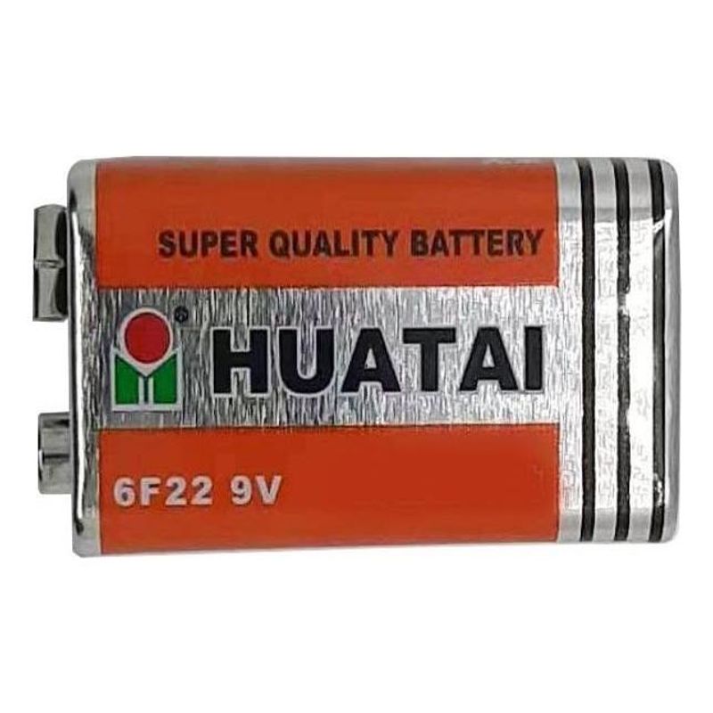 GENERICO - Batería 9V 6F22 de Zinc Manganeso - Alta Capacidad.