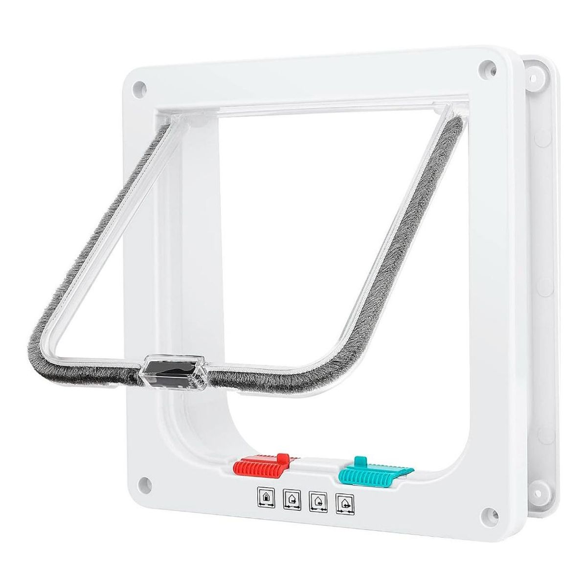 GENERICO - Puerta Abatible Multimodal para Gatos y Perros Pequeños.