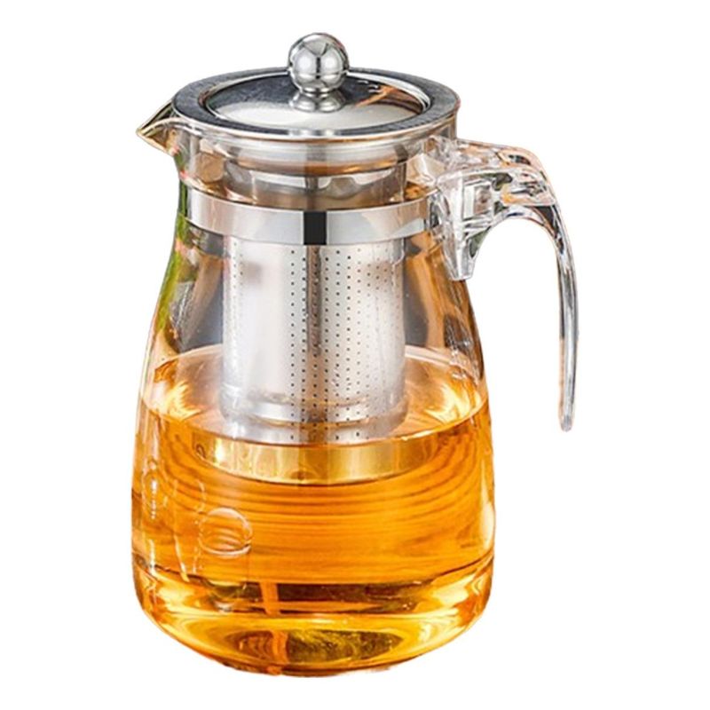 GENERICO - Tetera de Vidrio con Infusor de Acero Inoxidable 750ml