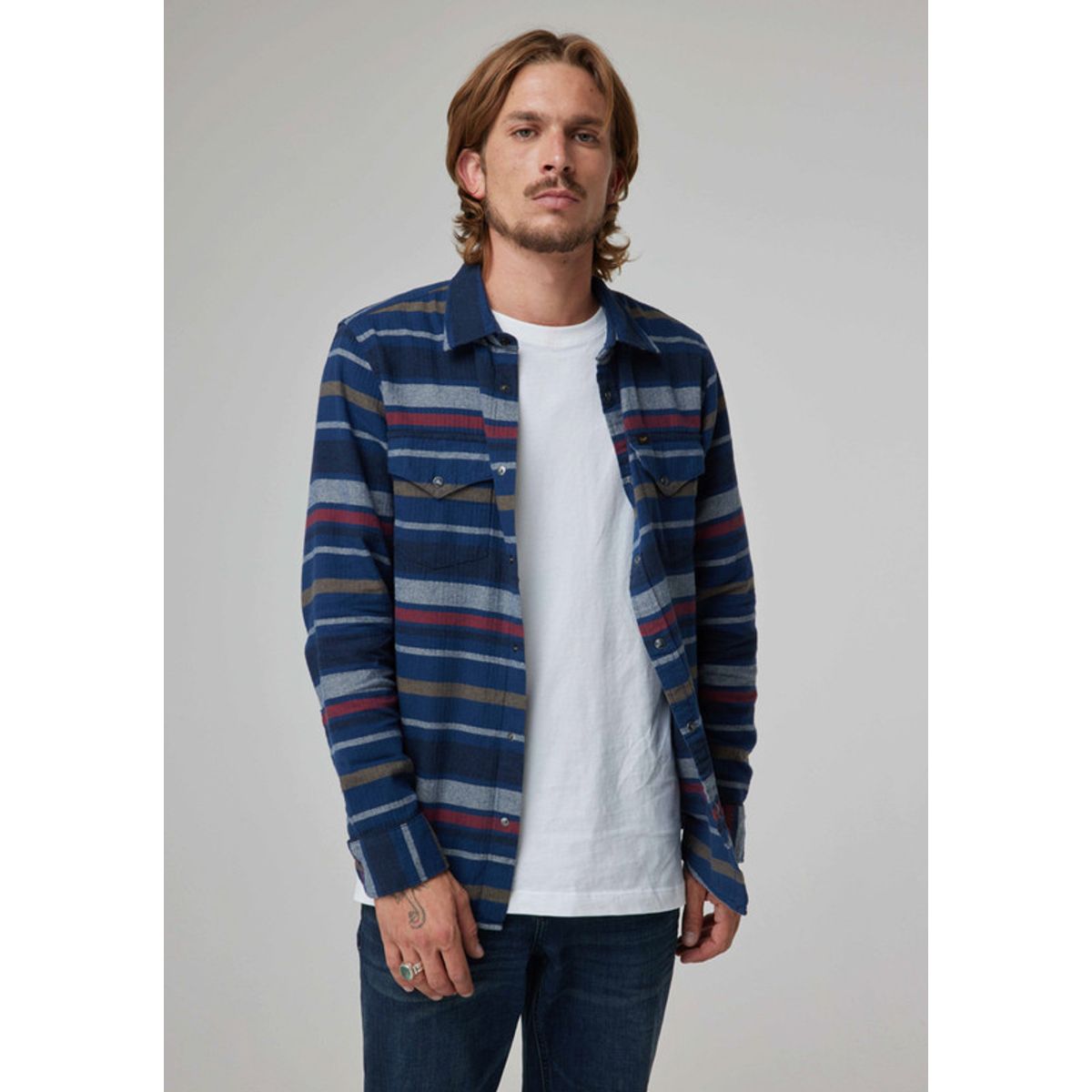 LEE - Camisa Hombre Clean Western Shirt Regular Fit Azul