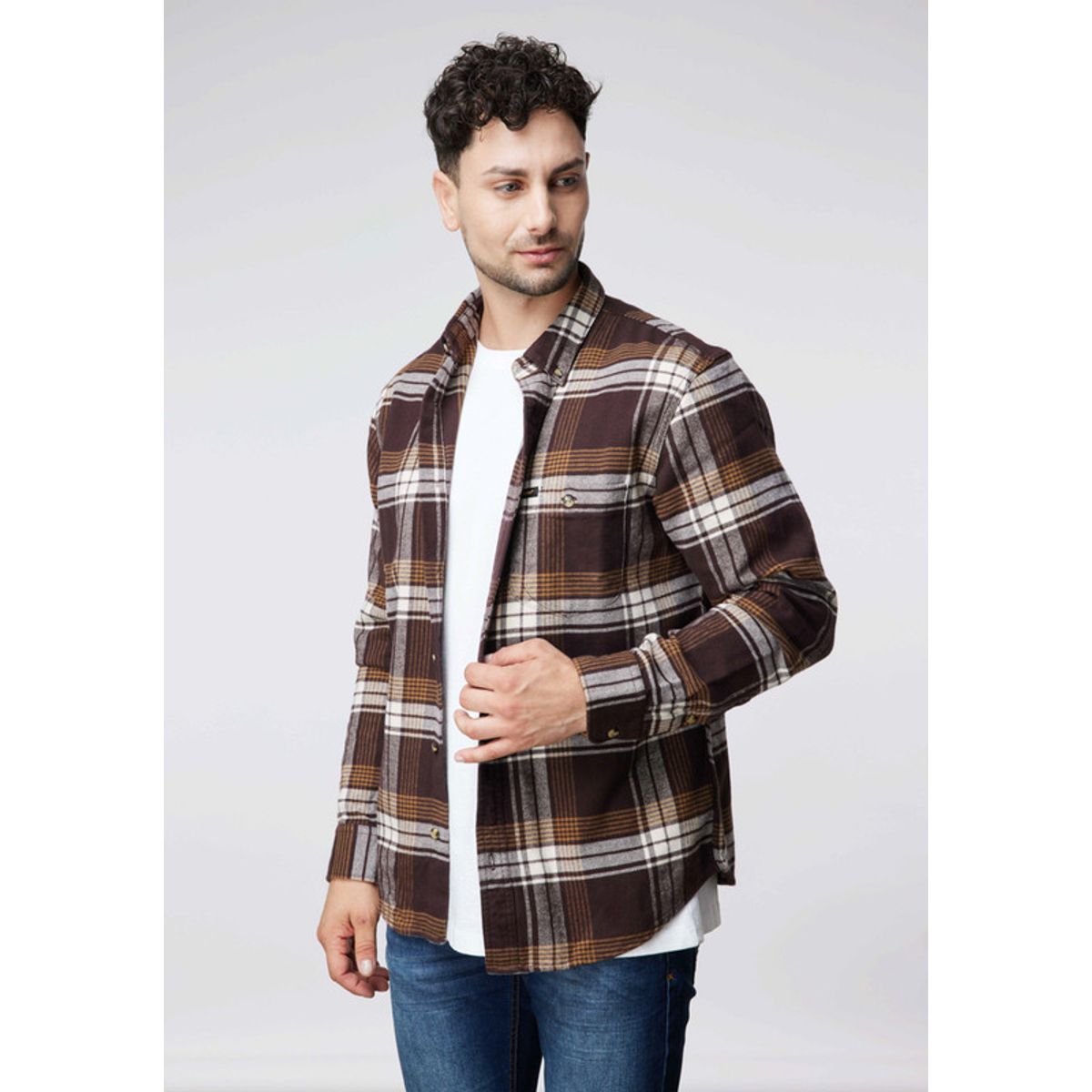 LEE - Camisa Hombre Riveted Shirt Relaxed Fit Café