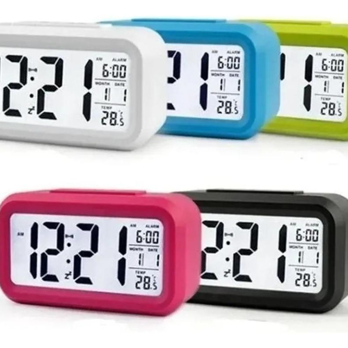 GENERICO - Reloj Despertador LED con Función de Temperatura y Alarma