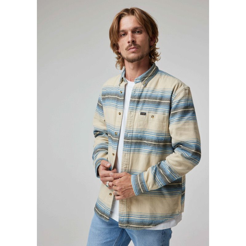 LEE - Camisa Hombre Riveted Shirt Relaxed Fit Marron