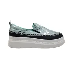 HERIEL - Zapatilla Verde Plataforma Mujer