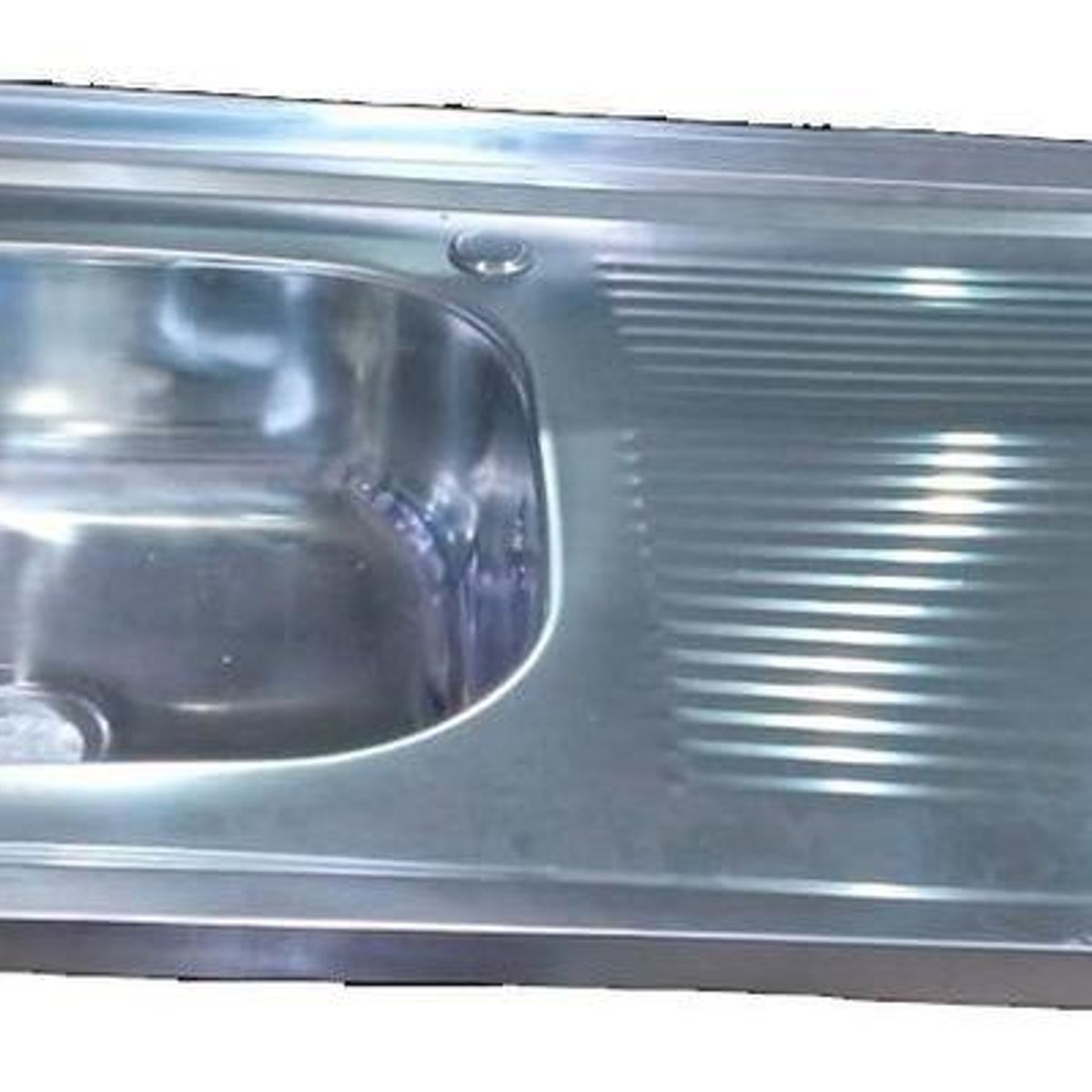 GENERICO - Lavaplatos de Acero Inoxidable 102x50 cm con Escurridor
