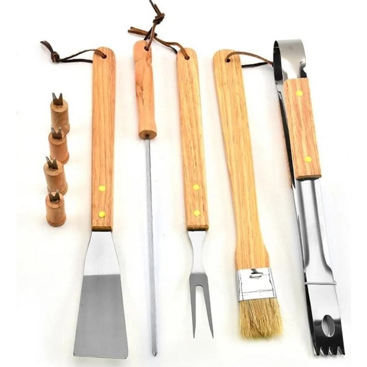 GENERICO - Set de Herramientas para Parrilla con Maletín de Transporte