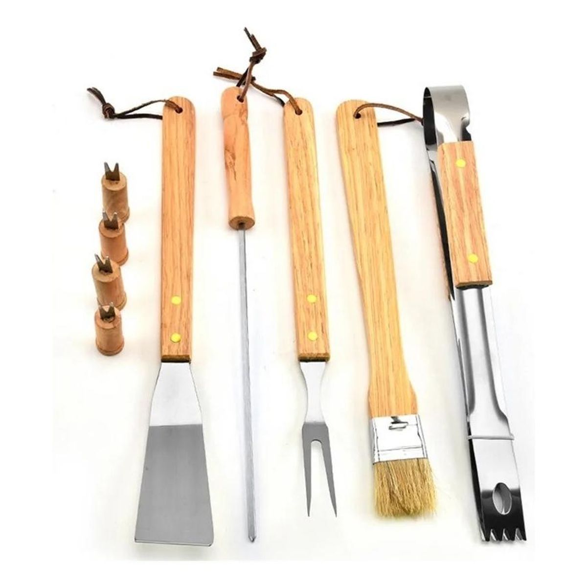 GENERICO - Set de Herramientas para Parrilla con Maletín de Transporte