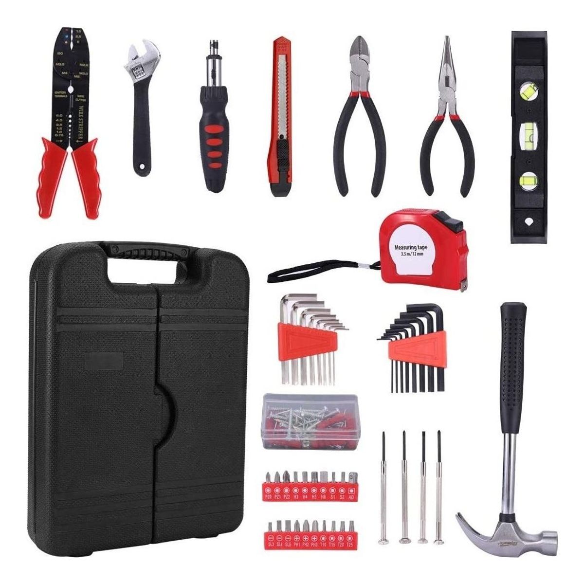 GENERICO - Kit de Herramientas Manuales 129 Piezas en Maletín