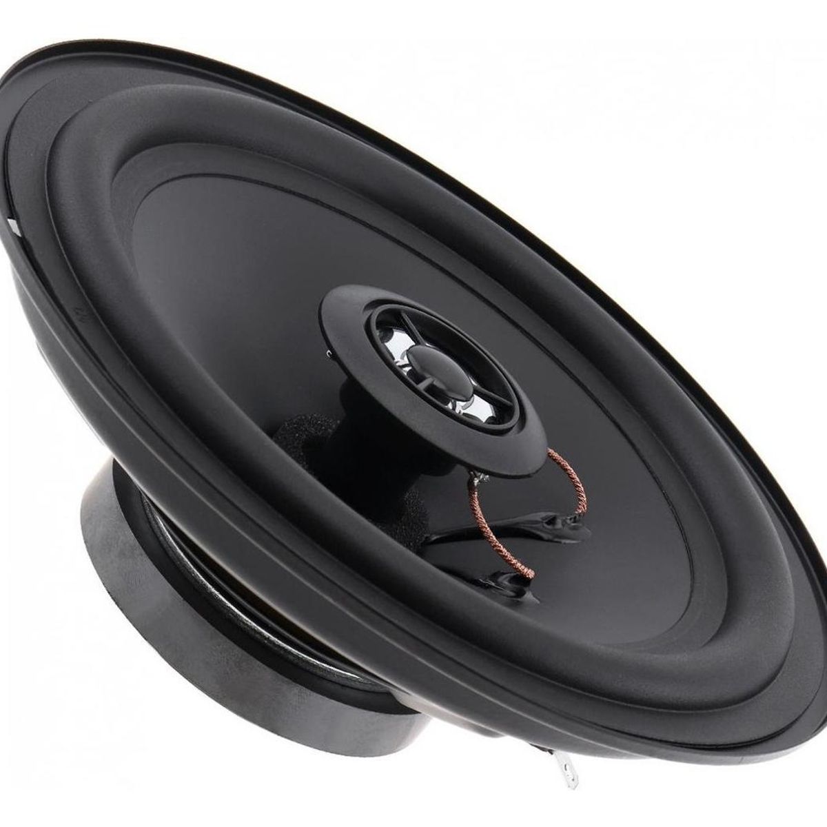 GENERICO - Parlante Coaxial Redondo 16cm 80W 2 Vías para Auto